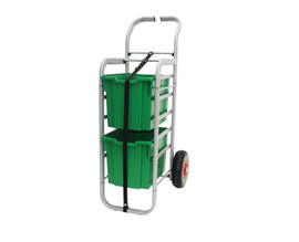 Rover All Terrain Cart in Silver w/ 2 Jumbo F3 Grass Green Trays Gratnells Shiffler Furniture and Equipment for Schools