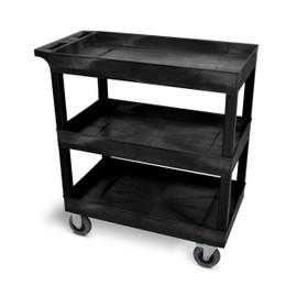 32" x 18" Cart - Three-Tub Shelf with 5" Casters Luxor Shiffler Furniture and Equipment for Schools