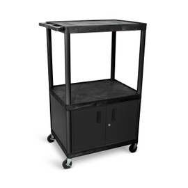 54"H AV Cart - Three Shelves Cabinet Luxor Shiffler Furniture and Equipment for Schools