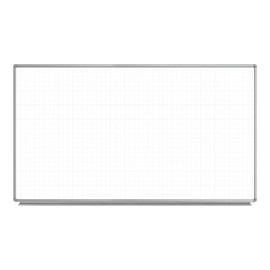 72" x 40" Wall-Mounted Magnetic Ghost Grid Whiteboard Luxor Shiffler Furniture and Equipment for Schools