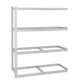 4 Level 72"w x 36"d x 84"h Rivet Rack Add-On, Dove Gray Republic Storage Systems, LLC Shiffler Furniture and Equipment for Schools