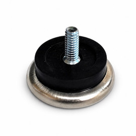 Furniture Leveler Glide, Steel Base, 1-1/16" Dia.