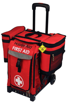 Lifesecure Easy-Roll Trauma First Aid Station w/BleedStop Ride-Along 200 Bleeding Control Saddle Bags Lifesecure Shiffler Furniture and Equipment for Schools