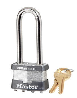 Master Lock 1-3/4" laminated steel padlock, 5/16" x 2-1/2" shackle, keyed alike Master Lock Shiffler Furniture and Equipment for Schools