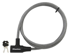 Master Lock 6 ft x 3/8" Integrated Cable Lock, keyed different Master Lock Shiffler Furniture and Equipment for Schools