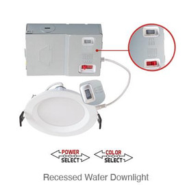 Wafer Recessed 8" Circular Power and Color Select Keystone Technologies, LLC Shiffler Furniture and Equipment for Schools