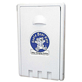 Koala Baby Changing Station, Vertical Mount, Cream, Sample Liners Incl. Koala Care Shiffler Furniture and Equipment for Schools