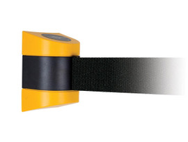 Lawrence Tensabarrier Wall Mount Unit w/ Yellow Caps,15 ft Black Belt, includes wall clips & 898 receiver Tensator Shiffler Furniture and Equipment for Schools