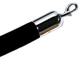 Lawrence Snap End, Polished Chrome, fits 1 1/2" diameter rope Tensator Shiffler Furniture and Equipment for Schools