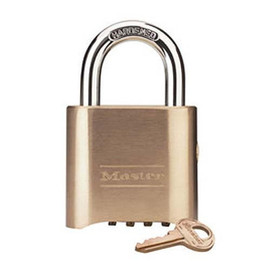 Master Lock Brass Combination Padlock with Supervisory Key Override Master Lock Shiffler Furniture and Equipment for Schools