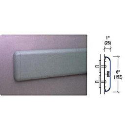 RC Musson Outside Corner for WG-6 Flat Wall Guard with or without Spacers, 6" HIGH R.C. Musson Rubber Co. Shiffler Furniture and Equipment for Schools