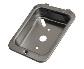 Republic, handle for single point latch, with drawn cup