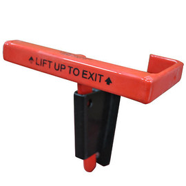 Door Security Latch, Includes Holster - fits Single Door, Left Handed, 8-1/2"W x 5-1/4"D Security Latch Shiffler Furniture and Equipment for Schools