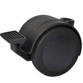 2-3/8 Inch Twin Soft Wheel Caster with Brake **order stem size separately** Shiffler Shiffler Furniture and Equipment for Schools