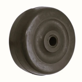 Replacement Soft Rubber Wheel, 2"   x 7/8" x 13/16", 1/4" bore, BLACK
