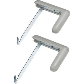 Cubicle Board Hangers (set of 2) 3.5"H x .63"W x 2.75"D Gray MooreCo Shiffler Furniture and Equipment for Schools