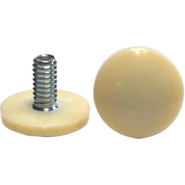 Replacement round adjustable glide for Artco Bell Desk Toe, nylon base AB Desk Toe Button, Nylon, Base Diameter 7/8 in Shiffler Shiffler Furniture and Equipment for Schools