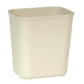 Fire Resistant 28 Qt. Wastebasket, Beige Newell Rubbermaid Shiffler Furniture and Equipment for Schools