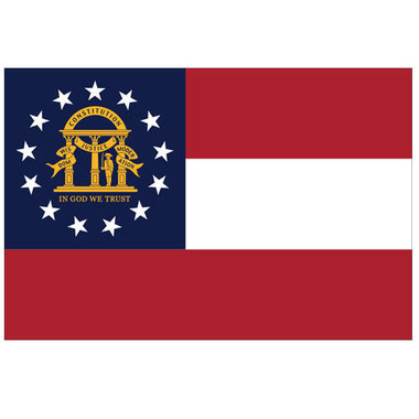 Buy Georgia State Flag - 6'W x 4'H, Outdoor Nylon | Shiffler