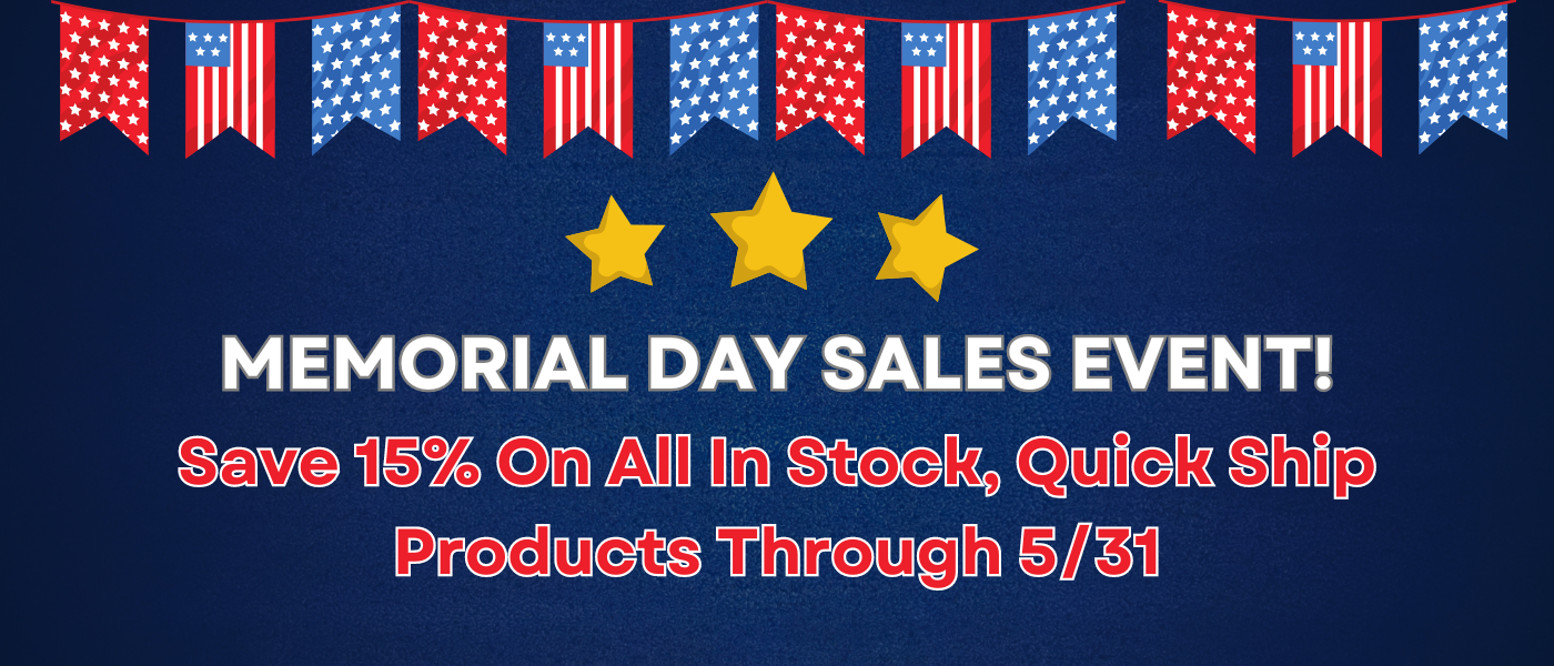 Memorial Day Sales Event Starts Now! 