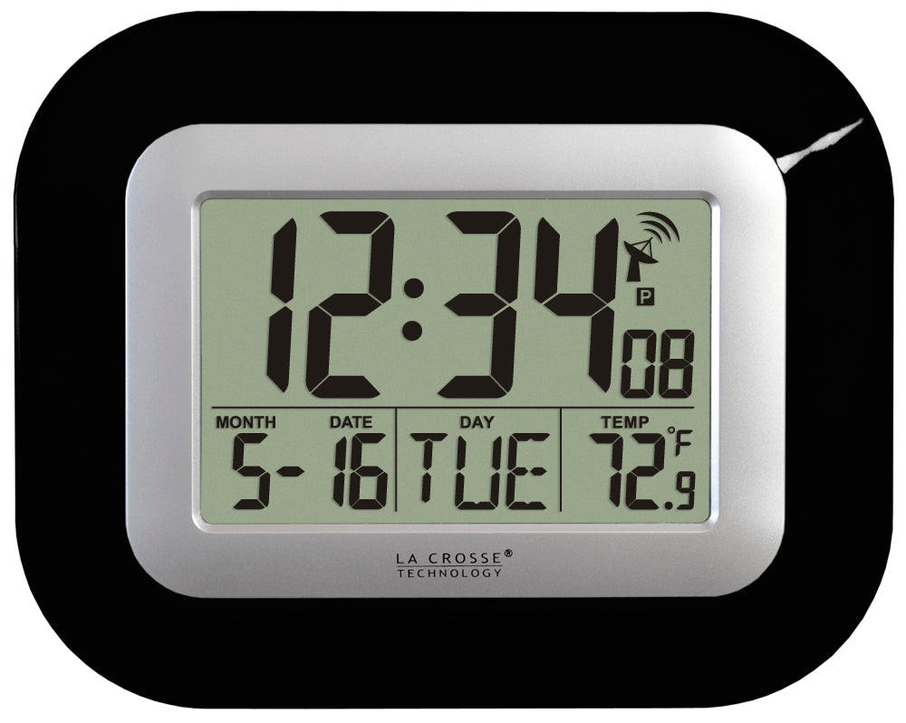 Buy La Crosse Atomic Digital Wall Clock with Indoor Temperature
