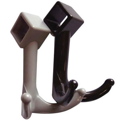 Buy Nylon double prong hook Black for Vogel Peterson style 3 4 Inch square rod Includes screw Shiffler Furniture Fixtures and Equipment for Schools