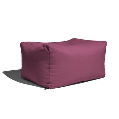 Buy Jaxx Leon Outdoor Bean Bag Ottoman Bench, Premium Sunbrella, Iris