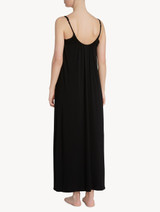 Camicia da notte in jersey di viscosa stretch nero_2