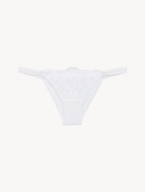 Slip brasiliano bianco in Lycra® e tulle_0