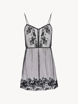 Slipdress in tulle ricamato nero_0