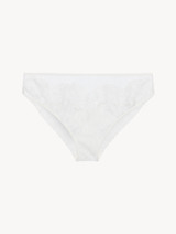 Slip medio in georgette di seta off-white con pizzo Leavers_0