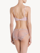 Slip medio in Lycra® rosa con tulle ricamato_2