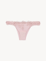 Slip brasiliano in Lycra® rosa con tulle ricamato_0