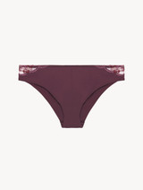 Slip medio in Lycra® riciclata bordeaux_0