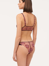 Reggiseno a triangolo in viscosa stretch bordeaux e tulle_2