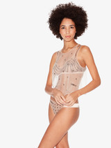 Canotta in tulle stretch ricamato nude_1