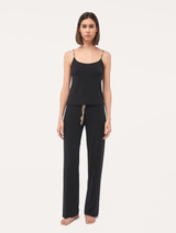 Pantalone in jersey di misto seta e modal nero_3