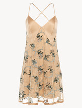 Slipdress in pizzo Leavers color sabbia_2