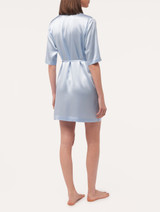 Camicia da notte midi in seta azzurra_2