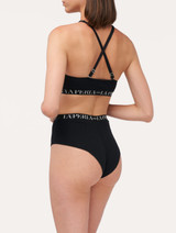 Brassière con scollo all’americana in cotone stretch nero_3