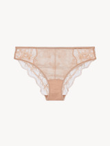 Slip medio in tulle stretch beige_0