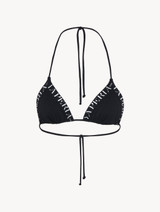 Reggiseno mare a triangolo nero con logo_0