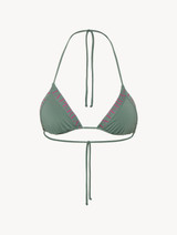 Reggiseno mare a triangolo verde kaki con logo_0