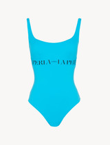 Costume intero turchese con logo_0