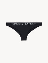 Slip mare brasiliano nero con logo_0