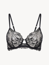 Reggiseno con ferretto e pizzo nero_0