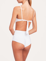 Slip mare a vita alta bianco con dettagli glitterati_2