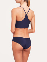 Top mare corto Blu navy con dettagli glitterati_2
