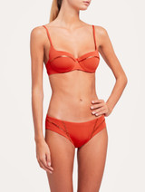 Reggiseno mare push-up rosso mattone con dettagli glitterati_1