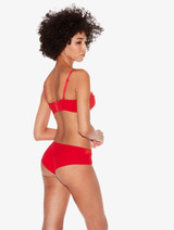 Reggiseno rosso con ferretto e macramè_2